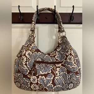 Vera Bradley Large Hobo in Slate Bloom
